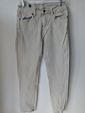 Marine Layer Slim Straight Jeans in Off-White / Natural Denim - 32